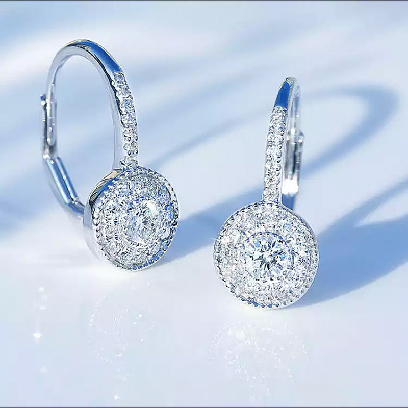 Fashionable Women Over Earrings Studded With Zircon - FASHIONKULTUR