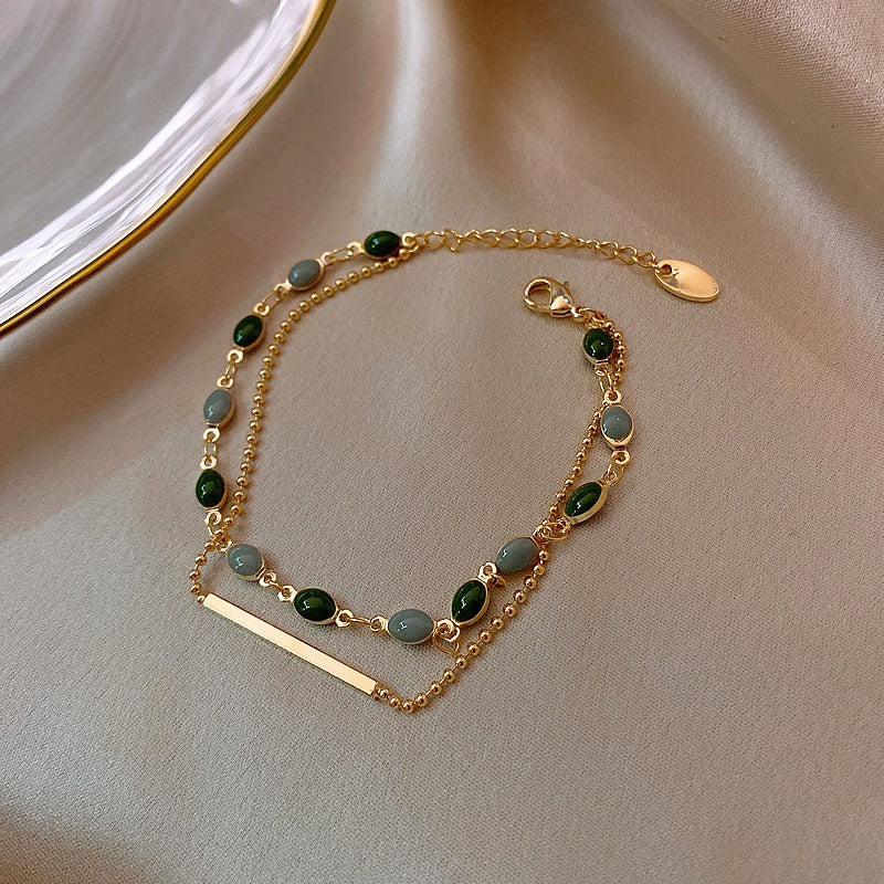Real Gold Plating Korean Dongdaemun Fashion Retro Bracelet Women - FASHIONKULTUR