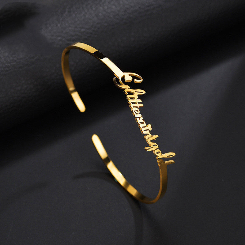 DIY Custom Stainless Steel Name Bracelet - FASHIONKULTUR