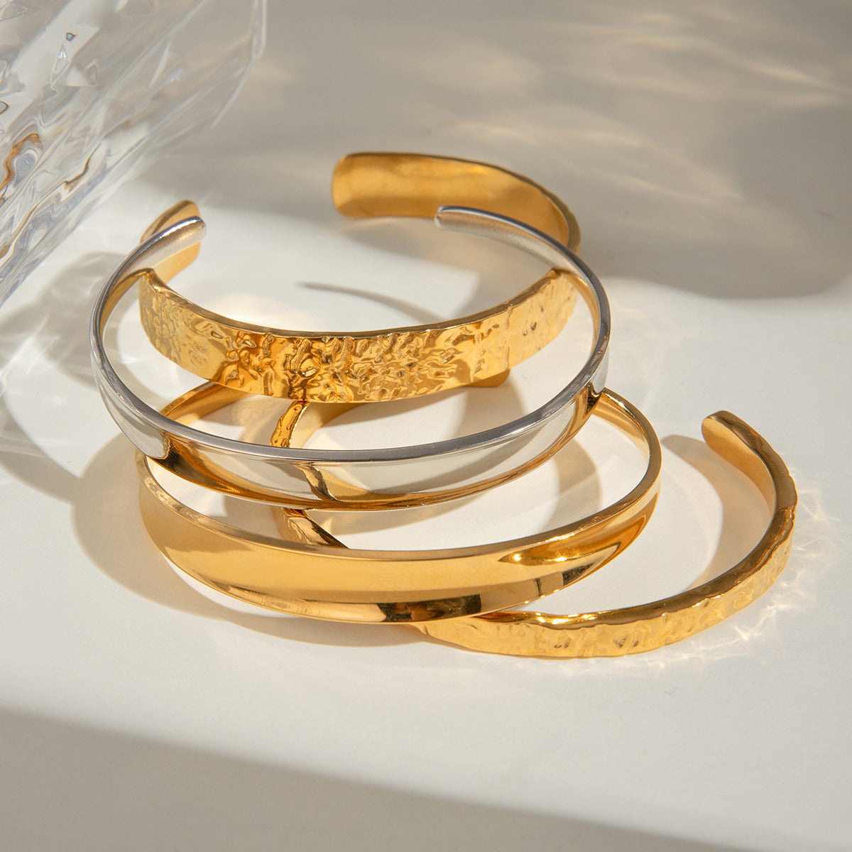 Simple All-match INS Style 18K Gold Stainless Steel Bracelet - FASHIONKULTUR