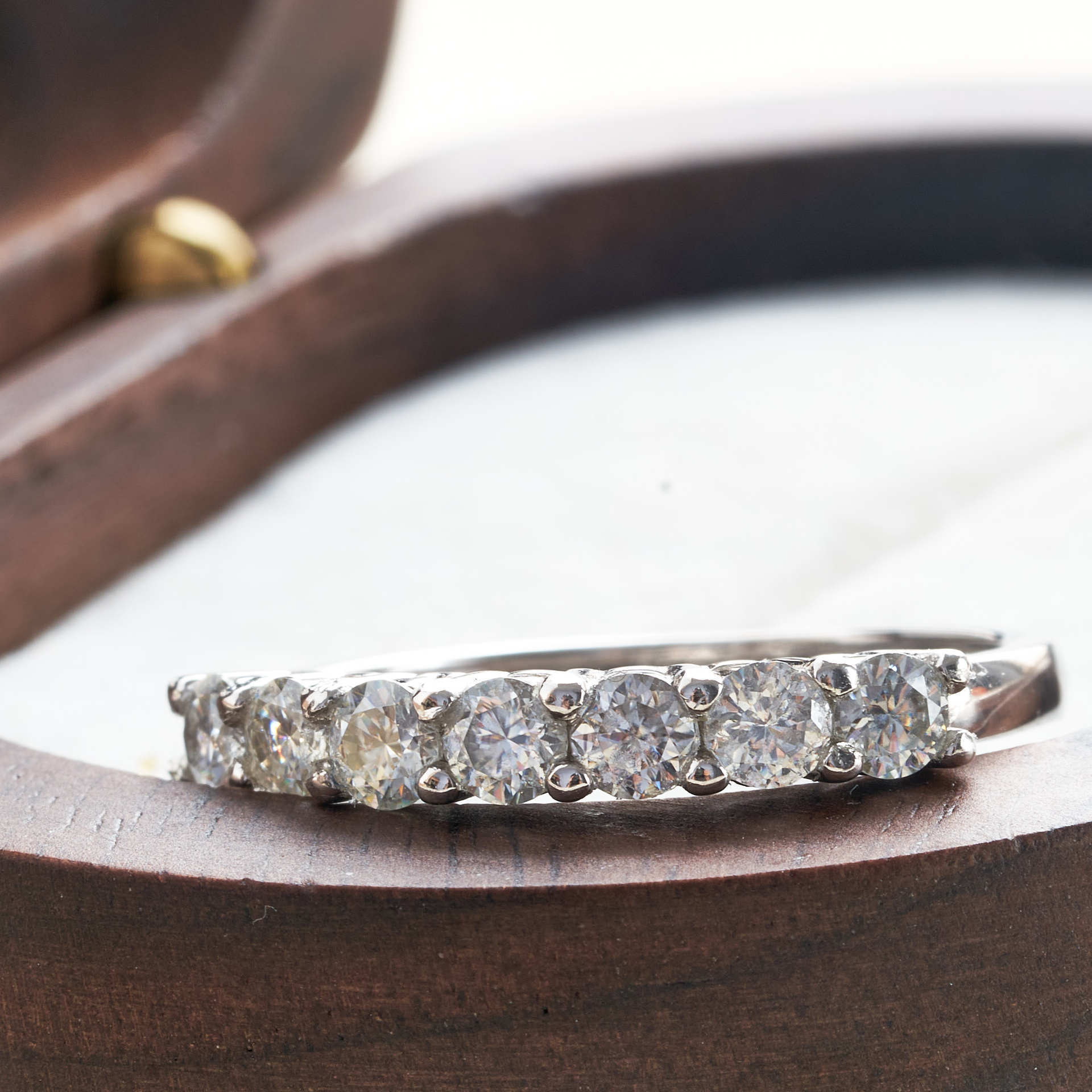 S925 Sterling Silver Four-claw Moissanite Ring - FASHIONKULTUR