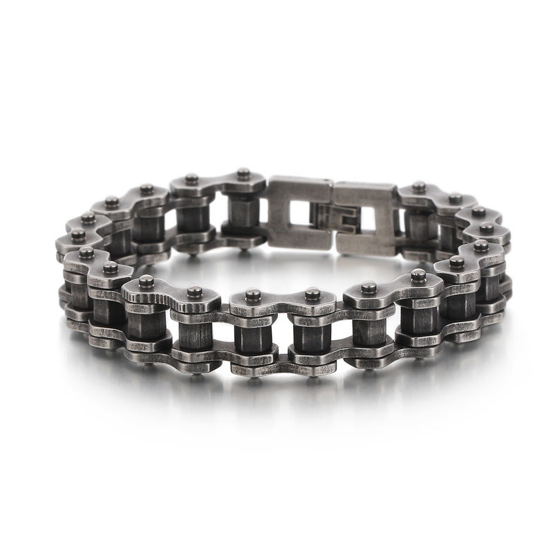 Men's Titanium Steel Diamond Bicycle Chain - FASHIONKULTUR