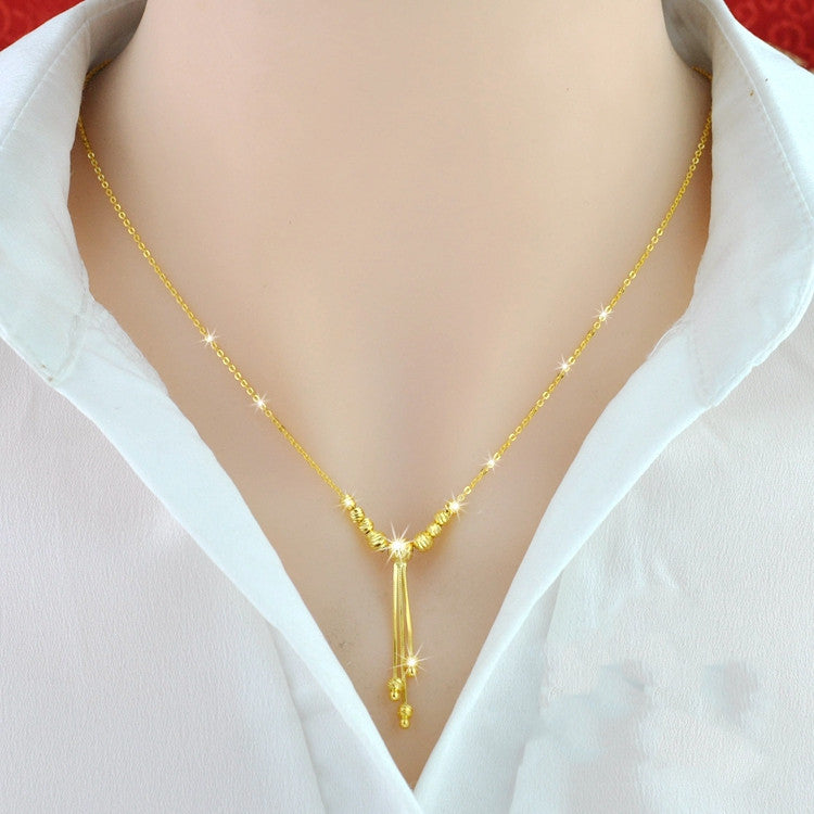 925 Sterling Silver 18K Color Gold Necklace - FASHIONKULTUR