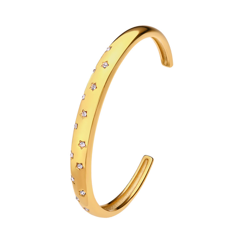 Gear Irregular Wave Buckle Stainless Steel Bracelet - FASHIONKULTUR