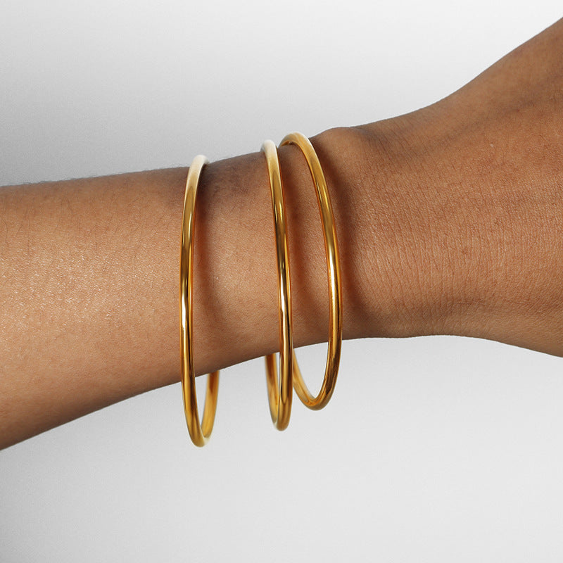 Women's French Colorless Retro Plain Ring Bracelet - FASHIONKULTUR