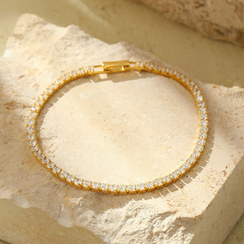 S925 Silver Full Diamond Shining High-grade Bracelet For Women - FASHIONKULTUR