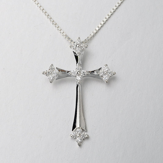 Fashion Sterling Silver Cross Necklace For Women - FASHIONKULTUR