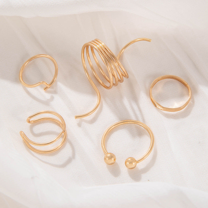 European And American Ins Cool Style Simple Retro Trendy Wave Open Ring - FASHIONKULTUR