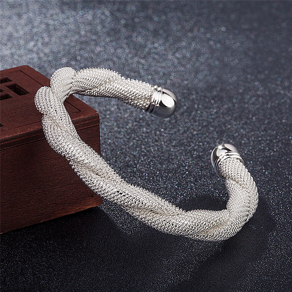 Interwoven Network Management Bracelet Silver-plated Fashion - FASHIONKULTUR