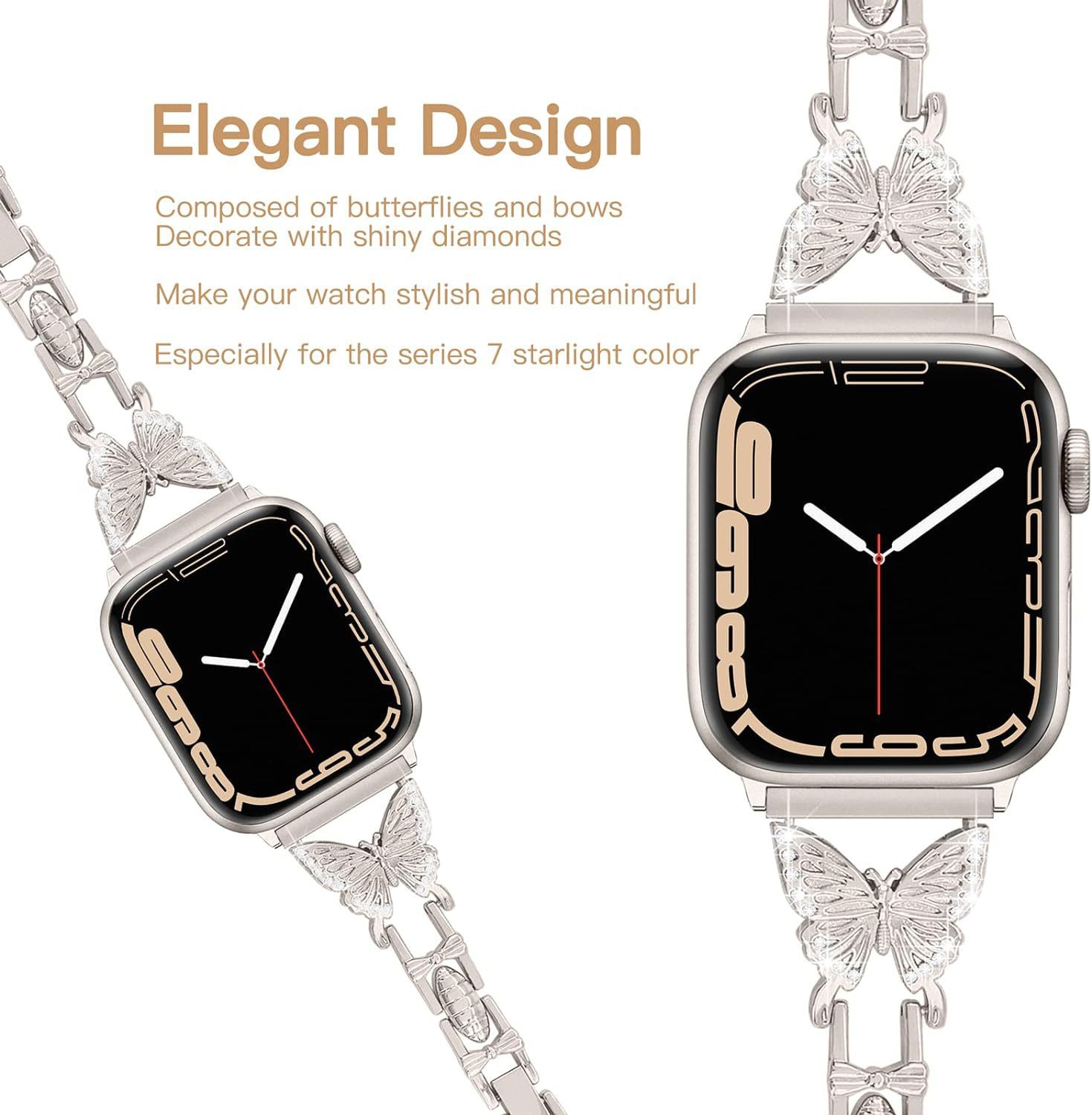 Watch Band Diamond Small Butterfly - FASHIONKULTUR