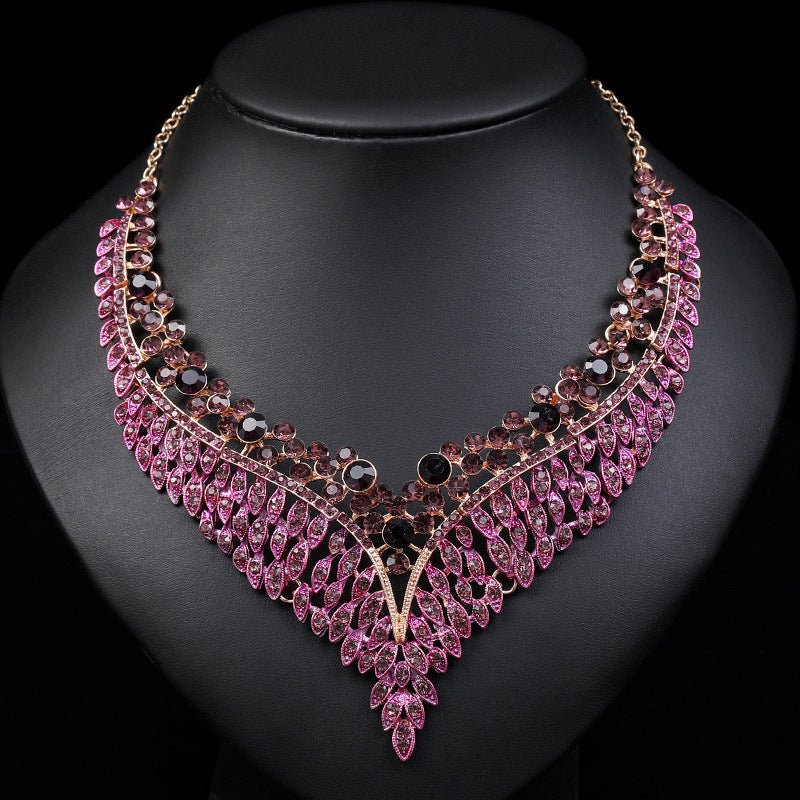 Necklace And Earrings Suite High Profile Retro Delicate - FASHIONKULTUR