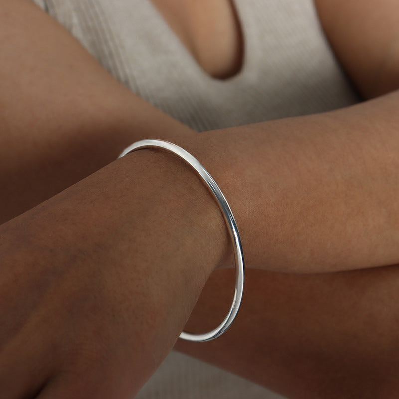 Women's French Colorless Retro Plain Ring Bracelet - FASHIONKULTUR
