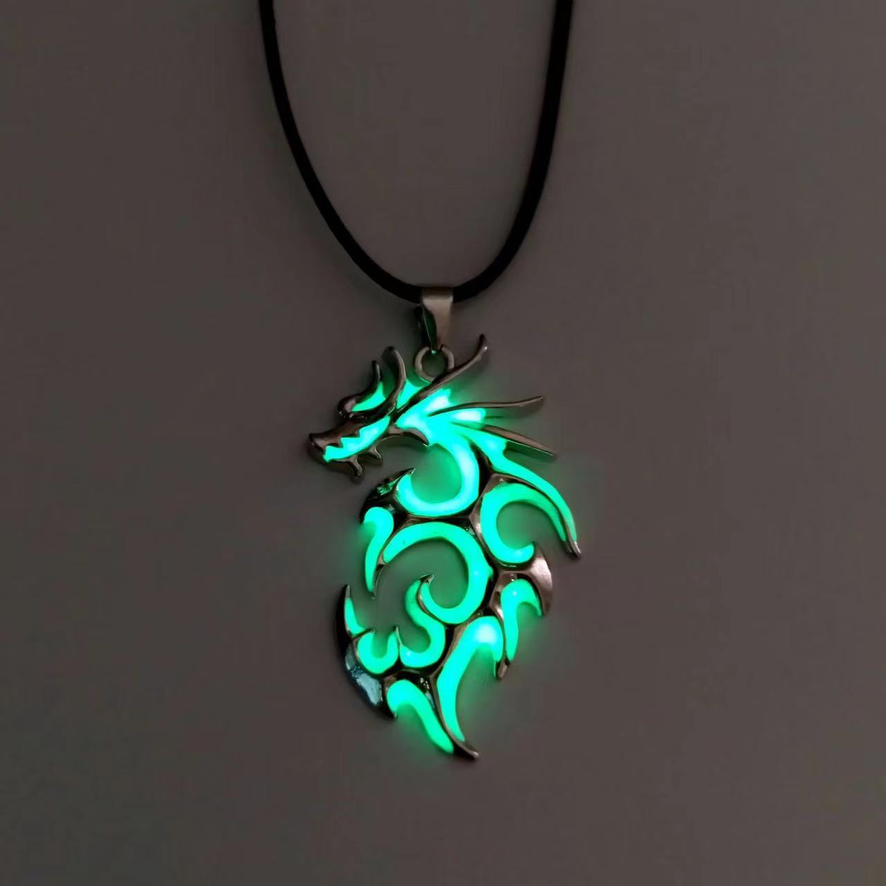 Luminous Flame Dragon Necklace Student Glowing - FASHIONKULTUR