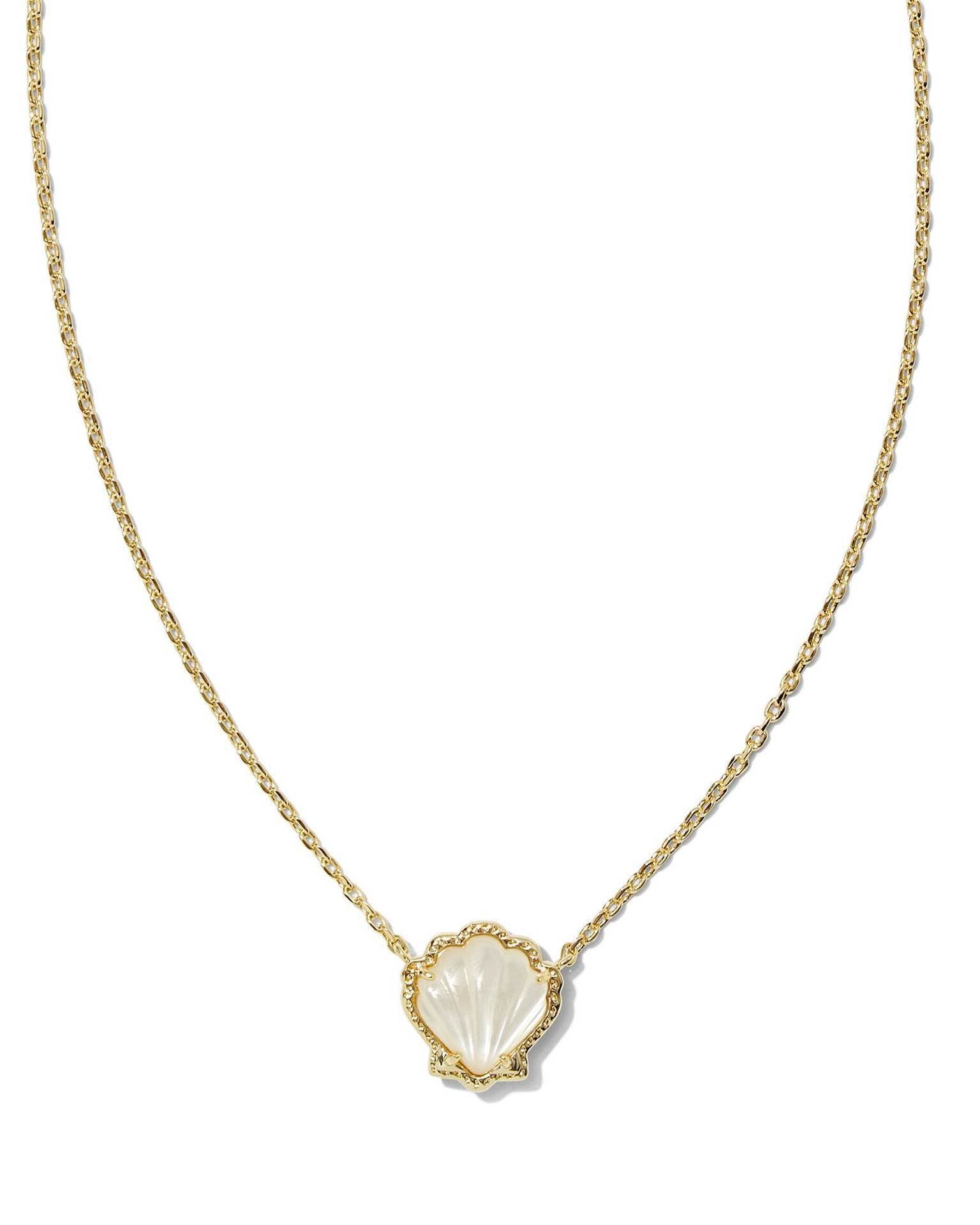 Aventurine Shell Conch Necklace Color - FASHIONKULTUR