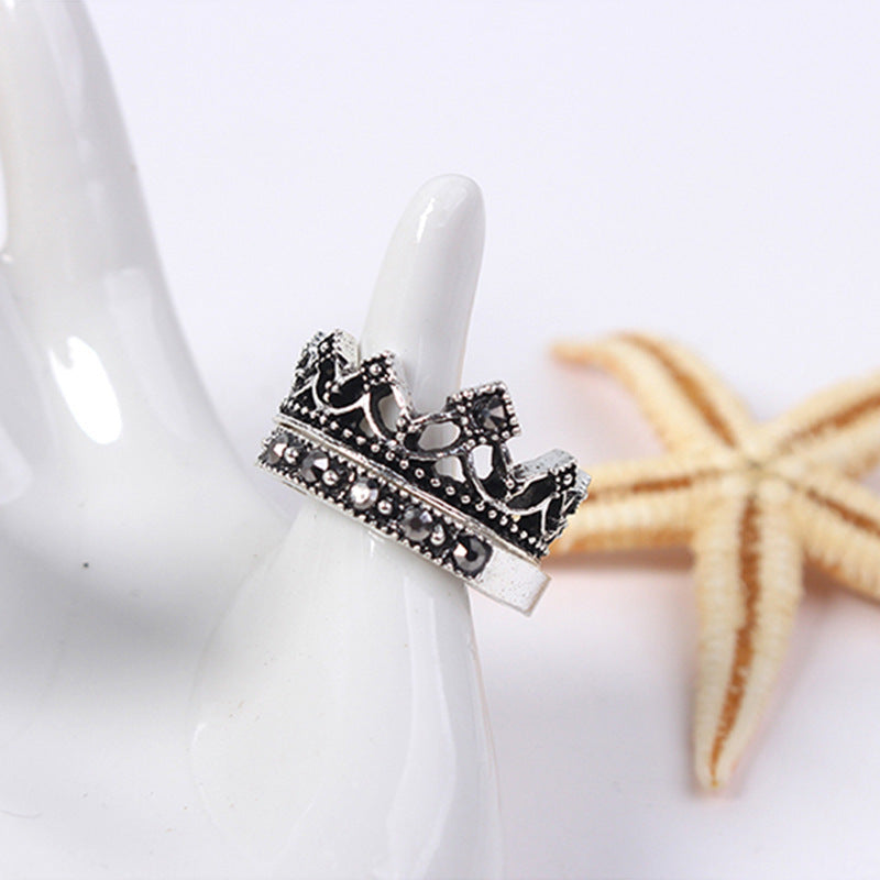 Jewelry Fashion Retro Crown All-match Diamond - FASHIONKULTUR
