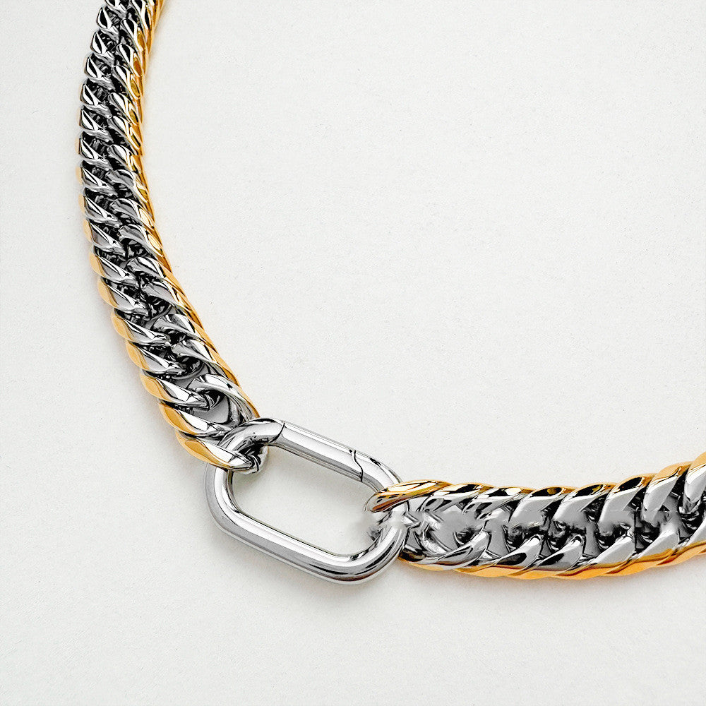 9MM Width Cuban Link Chain Hand Polished Necklace - FASHIONKULTUR