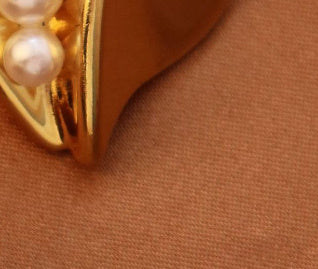 Titanium Steel Female Earrings Design Love Pearl Niche - FASHIONKULTUR