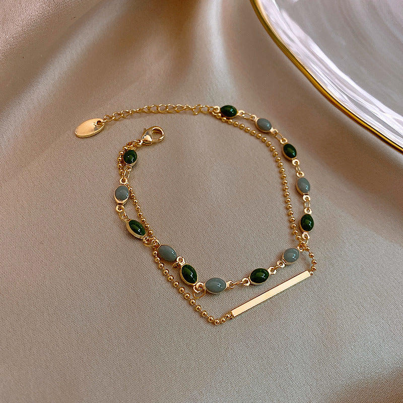 Real Gold Plating Korean Dongdaemun Fashion Retro Bracelet Women - FASHIONKULTUR