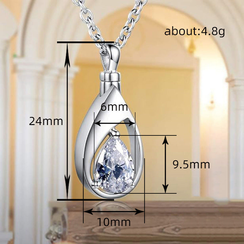Tears Pendant Women's Water Drop Light Luxury Design Necklace - FASHIONKULTUR