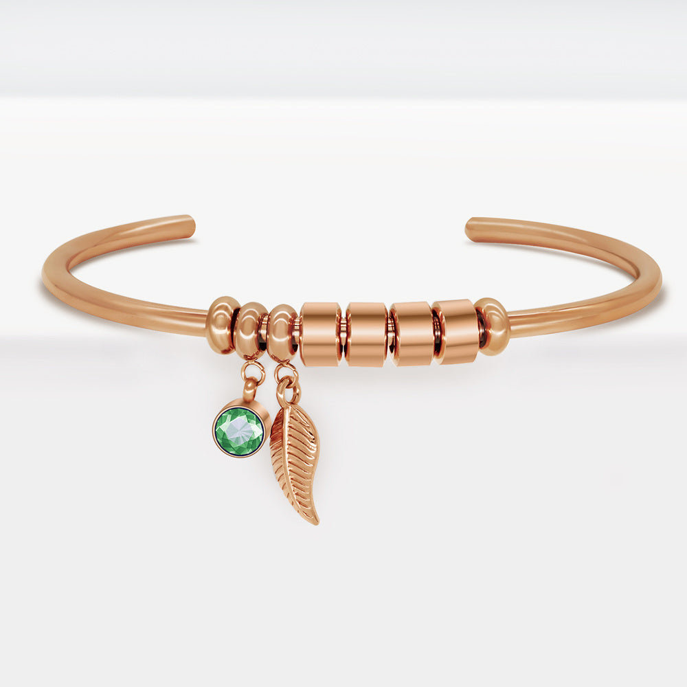 Diy Beaded Lettering Stainless Steel Bracelet - FASHIONKULTUR