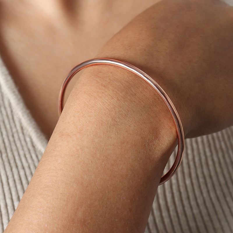 Women's French Colorless Retro Plain Ring Bracelet - FASHIONKULTUR
