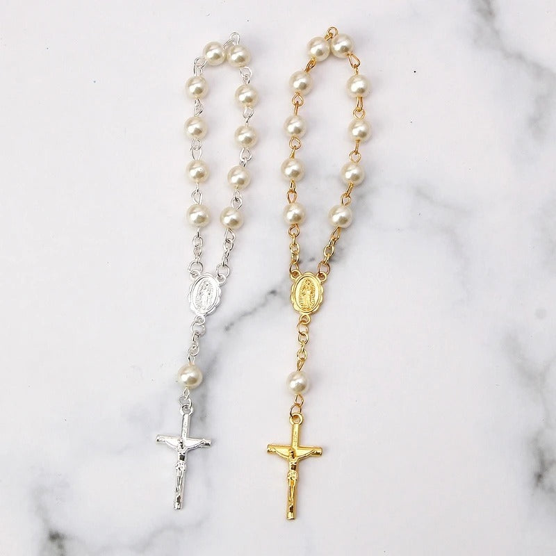 Beads Angel Bracelet Cross Pearl Bracelet - FASHIONKULTUR