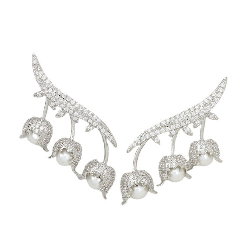 Women's Fashionable Shiny Flower Simple Earrings - FASHIONKULTUR