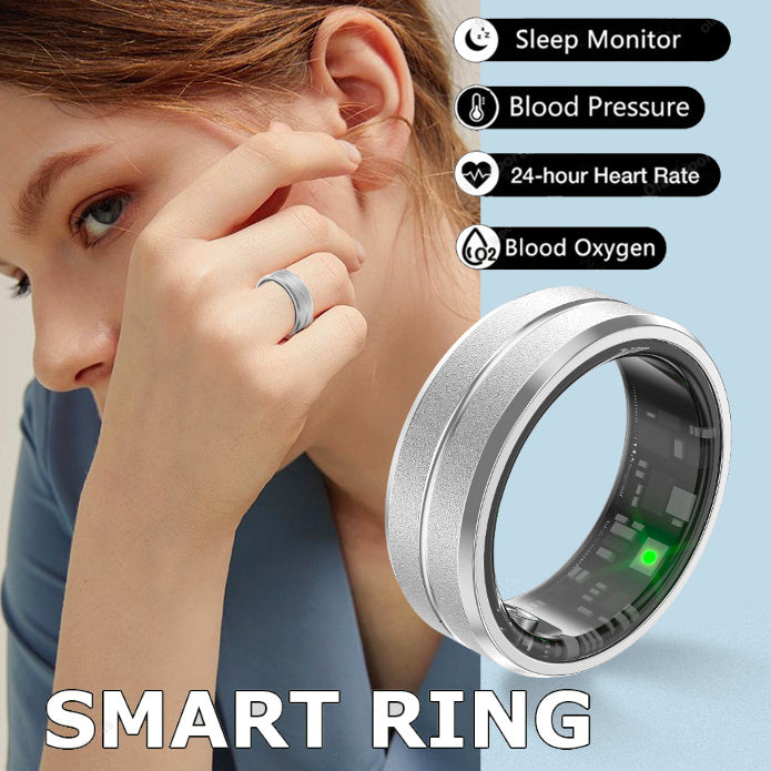 2024 Smart Ring For Men Women Heart Rate Blood Oxygen Monitoring Multi Sports Modes IP68 Waterproof Smart Rings For Android IOS - FASHIONKULTUR