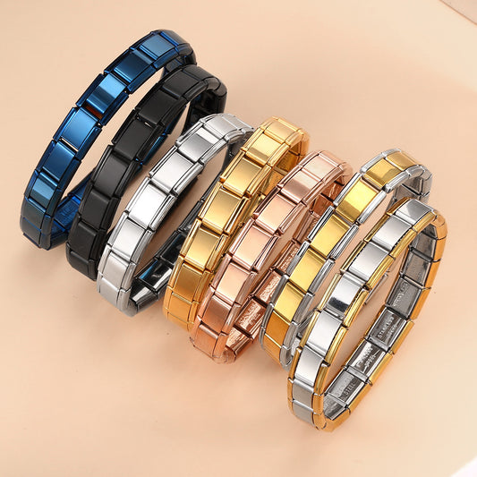 Titanium Steel Vacuum Real Gold IP Plating Watch Band Chain - FASHIONKULTUR