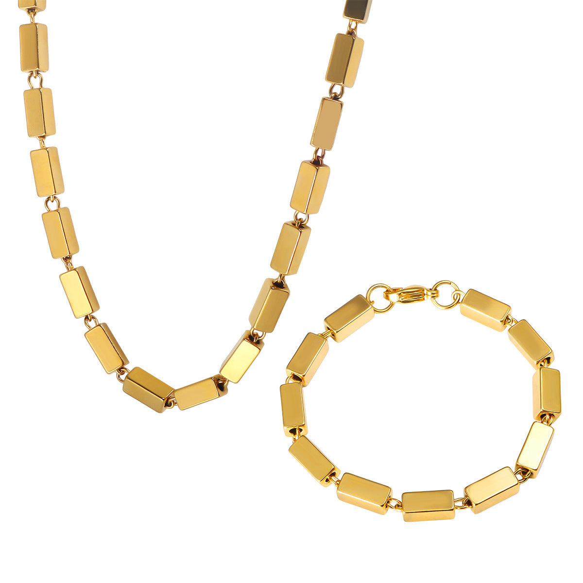 Stainless Steel Jewelry Set Fashion Minimalist Design - FASHIONKULTUR