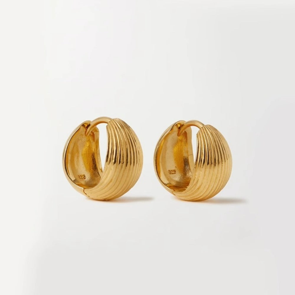 Sterling Silver Stud Earrings For Women Retro Minority Design - FASHIONKULTUR