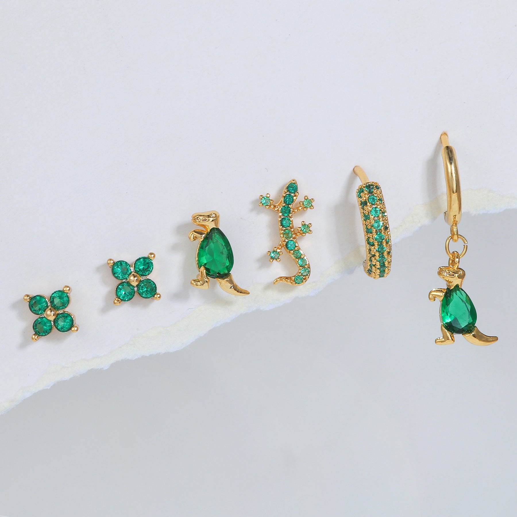 Fashion Micro Set Zircon Dinosaur Animal Jewelry - FASHIONKULTUR