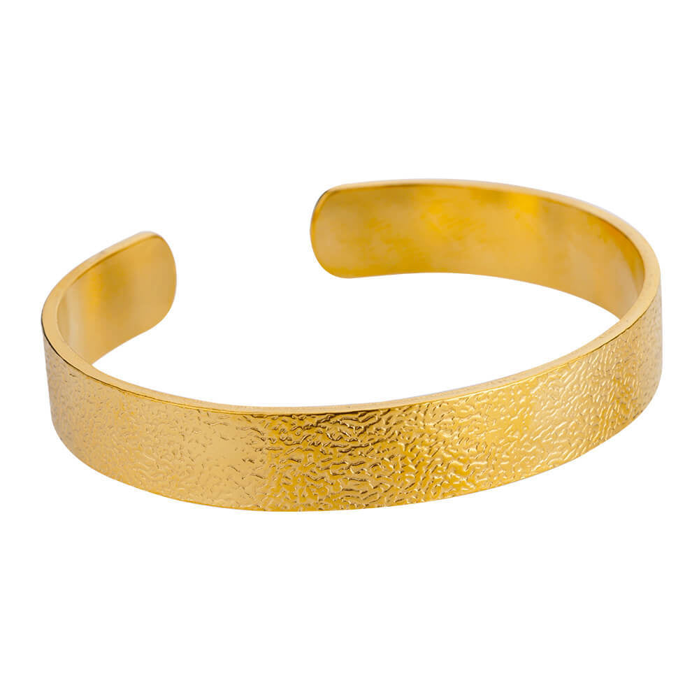 Simple Stainless Steel Opening Bracelet Female Ins Temperament Beating Pattern Irregular - FASHIONKULTUR