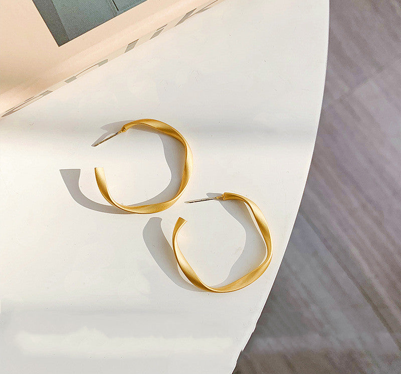 Metal high-quality earrings irregular earrings - FASHIONKULTUR