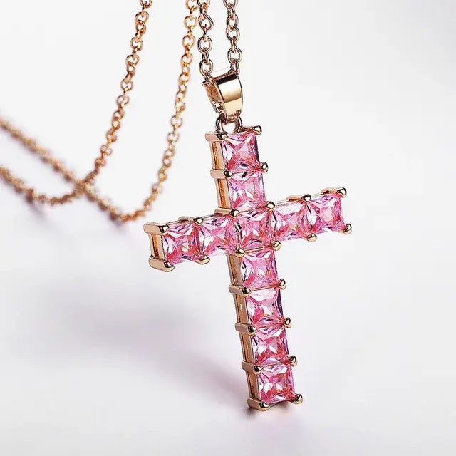Goth Cross Pendant Necklace - FASHIONKULTUR