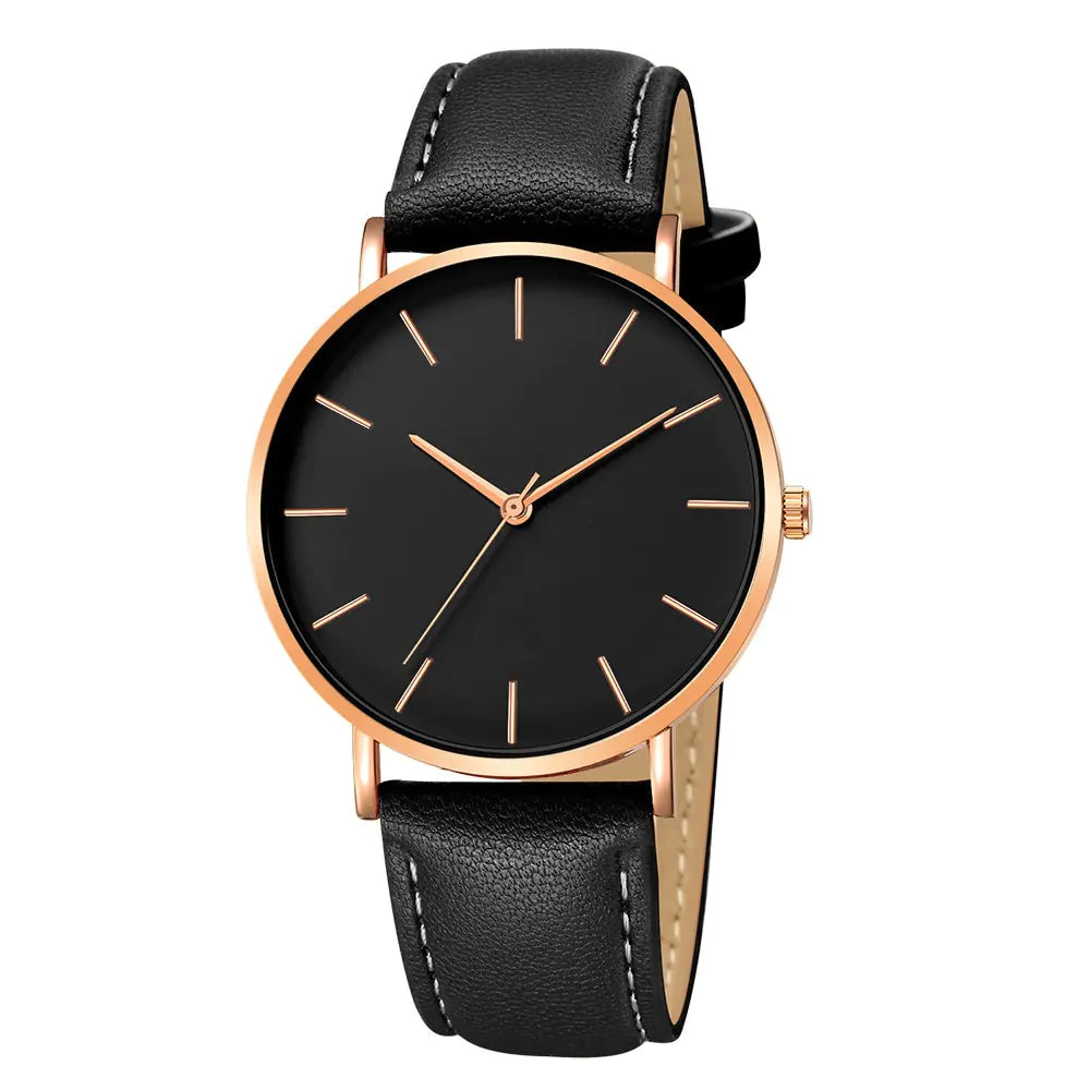 Simple Leather Men's Luxury Watches - FASHIONKULTUR