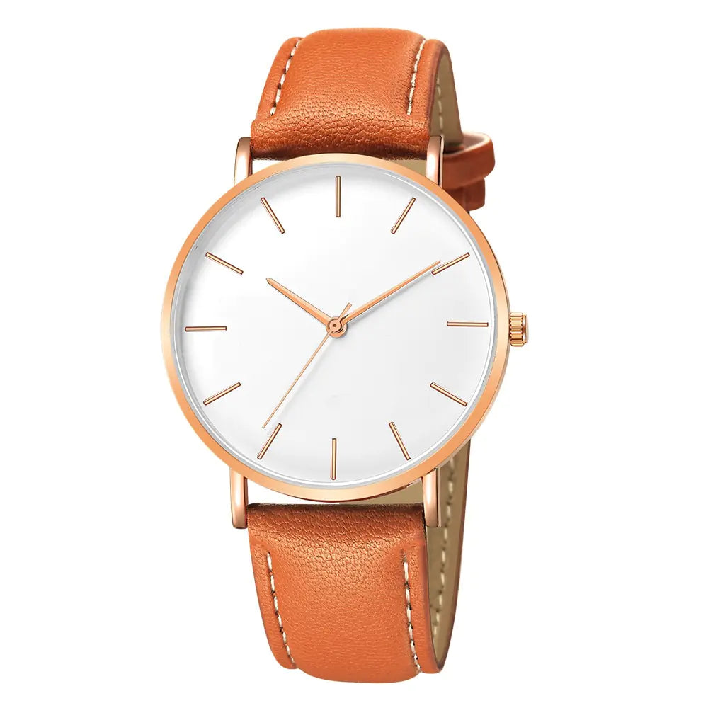 Simple Leather Men's Luxury Watches - FASHIONKULTUR