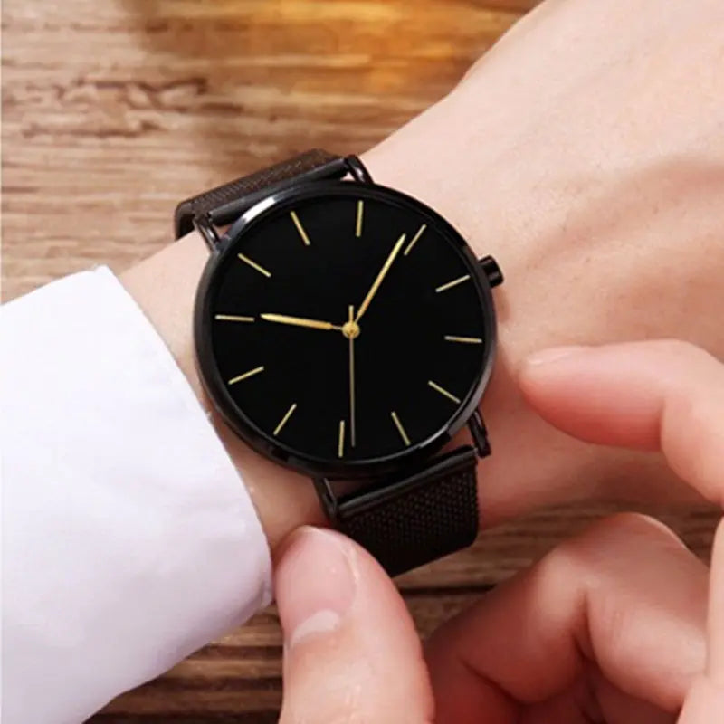 Ultra-Thin Magnetic Mesh Sport Watch - FASHIONKULTUR