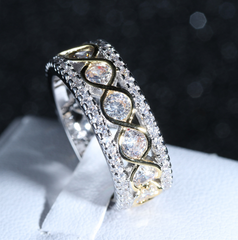 Elegant Female Zircon Stone Ring Finger Rings For Women Promise Love Valentine's Day Gifts - FASHIONKULTUR