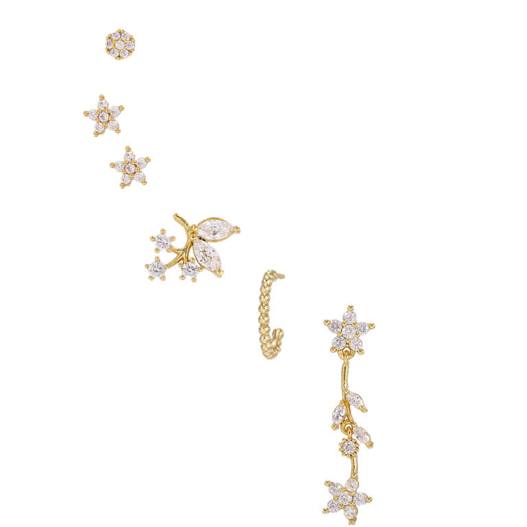 Romantic Star And Moon Series Popular Butterfly Earrings - FASHIONKULTUR