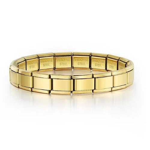 Titanium Steel Vacuum Real Gold IP Plating Watch Band Chain - FASHIONKULTUR