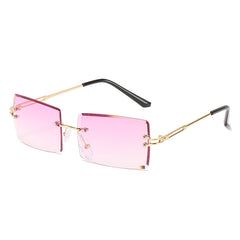 Fashion New Rimless Cut Edge Square Sunglasses - FASHIONKULTUR