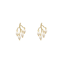 Pearl branch earrings earrings women