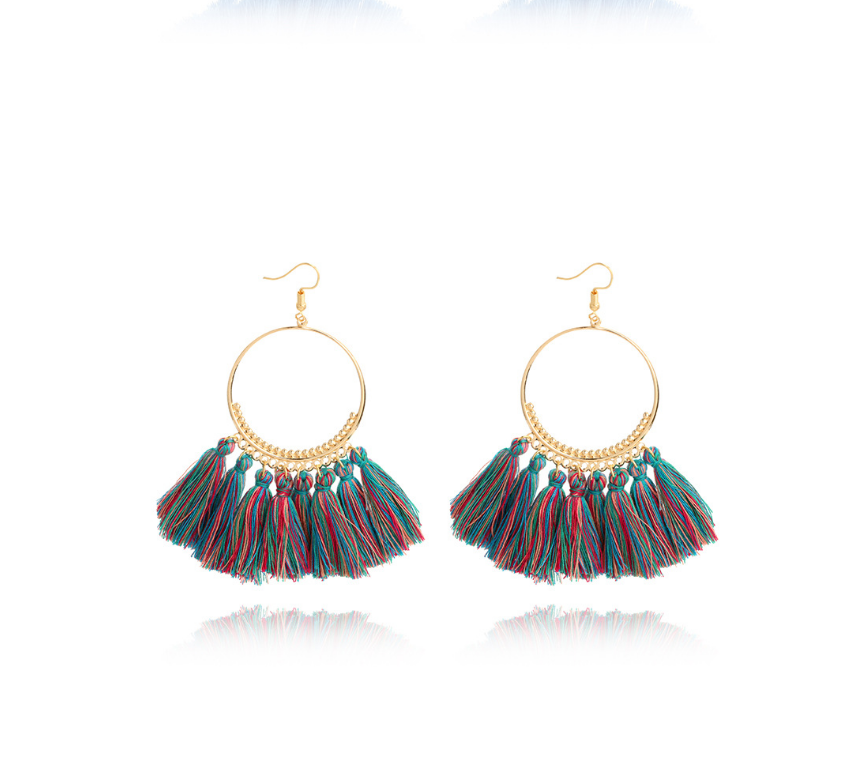 Big Round Drop Dangle Earrings - FASHIONKULTUR