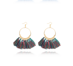 Big Round Drop Dangle Earrings - FASHIONKULTUR