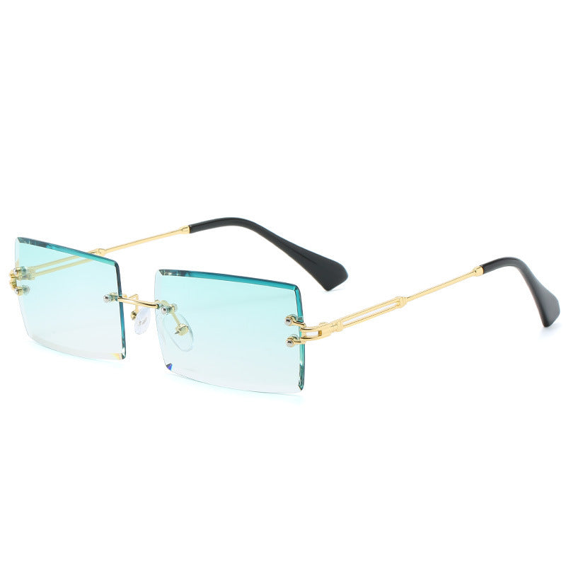 Fashion New Rimless Cut Edge Square Sunglasses - FASHIONKULTUR