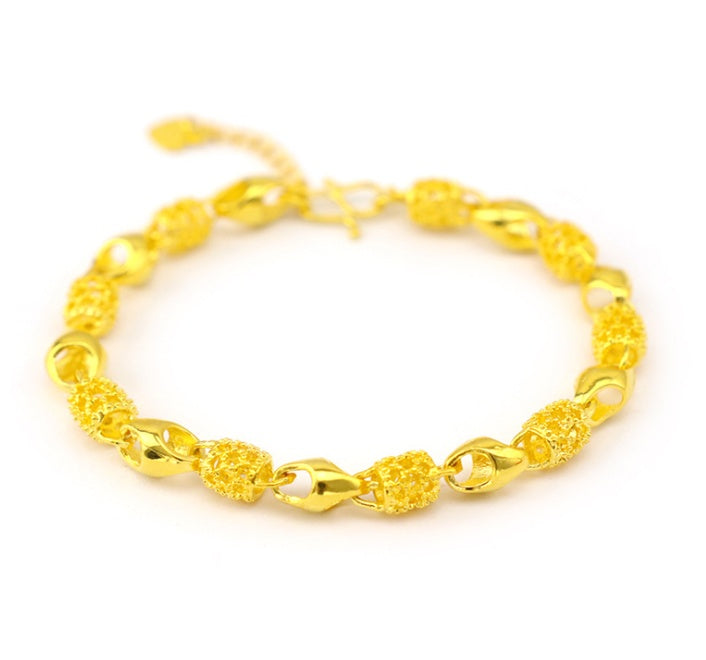 Gold-plated brass bracelet - FASHIONKULTUR