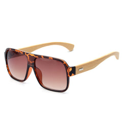 Wooden square sunglasses - FASHIONKULTUR