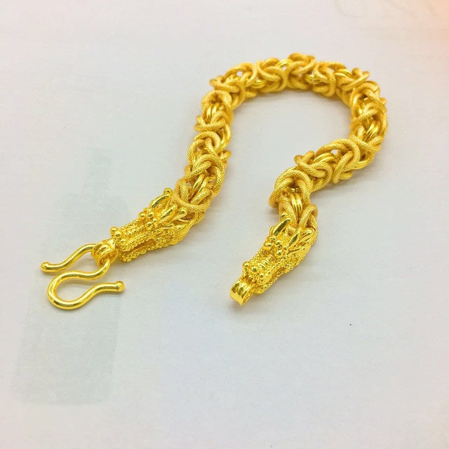 Gold bracelet for men gold plated 24K simulation jewelry bracelet - FASHIONKULTUR