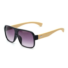 Wooden square sunglasses - FASHIONKULTUR